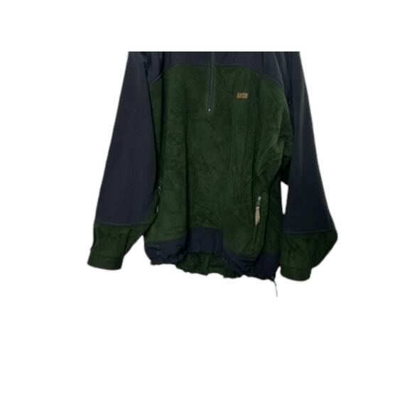 ORVIS Polartec Navy Blue & Green Fleece Long Sleeve 1/4 Zip Pullover Men's XL - Picture 6 of 8